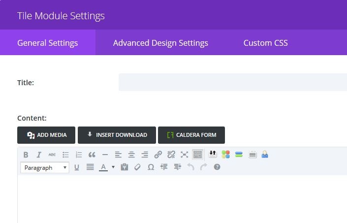 Hover Tile Module Editing Options 1