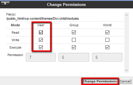 Permission Settings